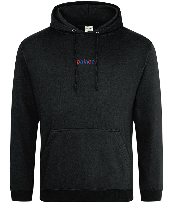 palace. embroidered Crystal Palace hoodie in Jet Black, Legends in Thread