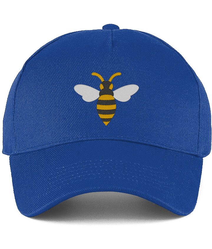 Watford Hornet embroidered Watford baseball cap in Bright Royal, Legends in Thread