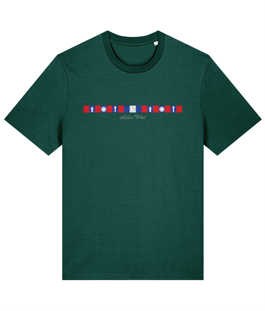 Arthur Wait Fascia printed Crystal Palace cotton tee, Legends in Thread