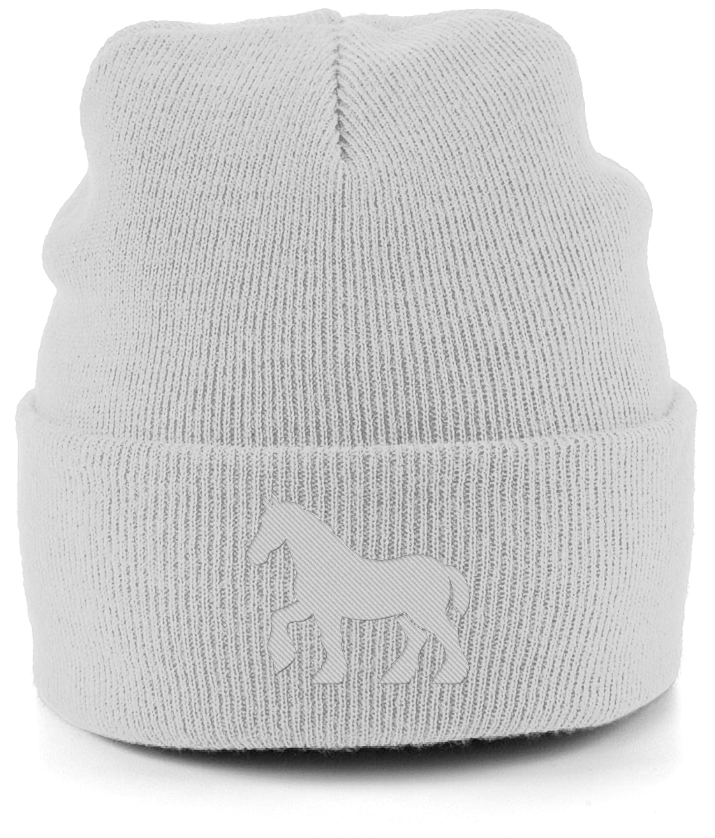 Ipswich Horse embroidered Ipswich Town beanie in Cloud Grey, Legends in Thread