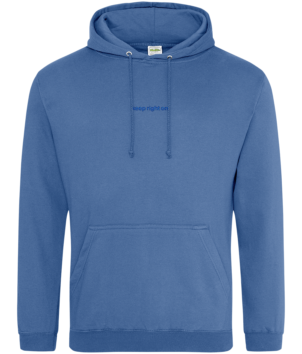 Keep Right On embroidered Birmingham City hoodie in Atlantic Blue, Legends in Thread