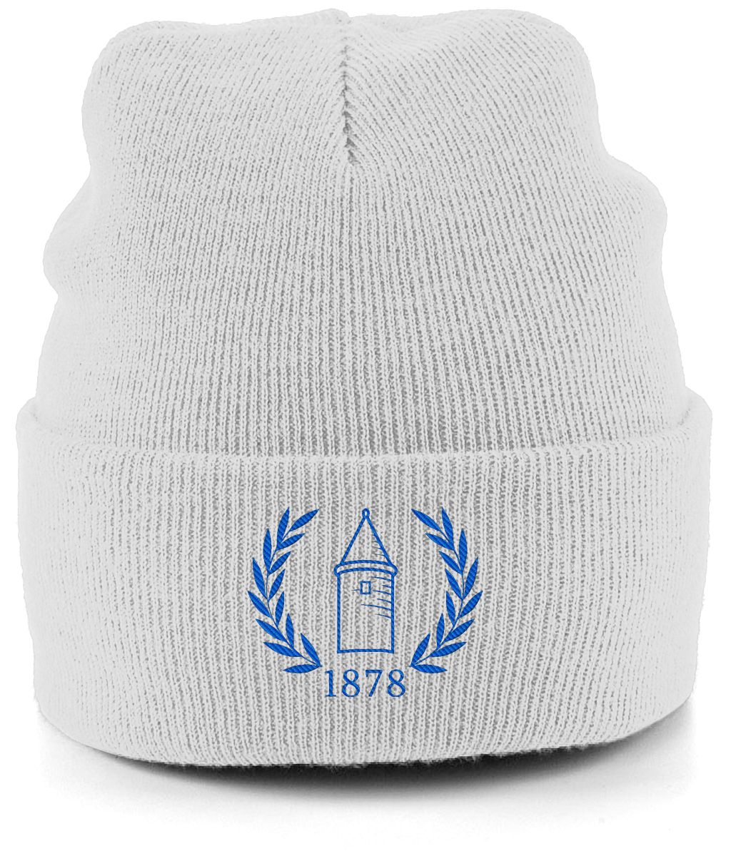 EFC 1878 embroidered Everton beanie in Ash, Legends in Thread