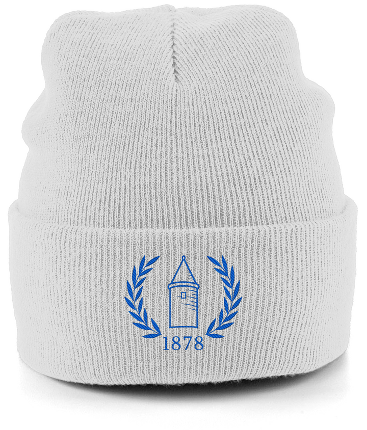 EFC 1878 embroidered Everton beanie in Ash, Legends in Thread