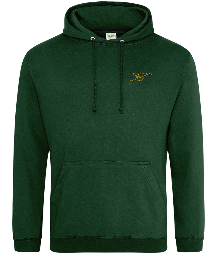 Bruised Banana embroidered Arsenal hoodie in Forest, Legends in Thread