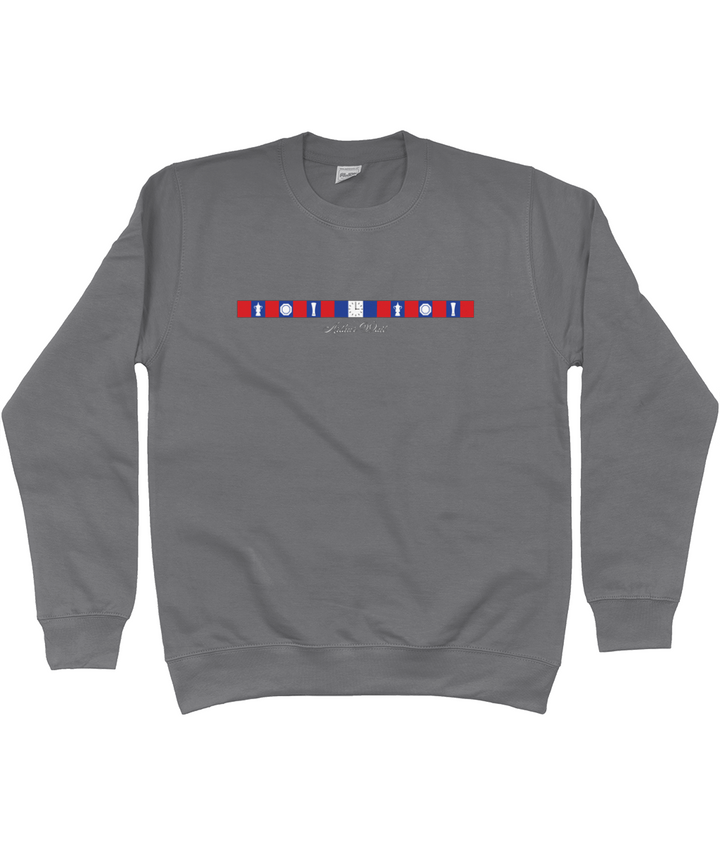 Arthur Wait Fascia Inspired printed Crystal Palace sweatshirt, Legends in Thread