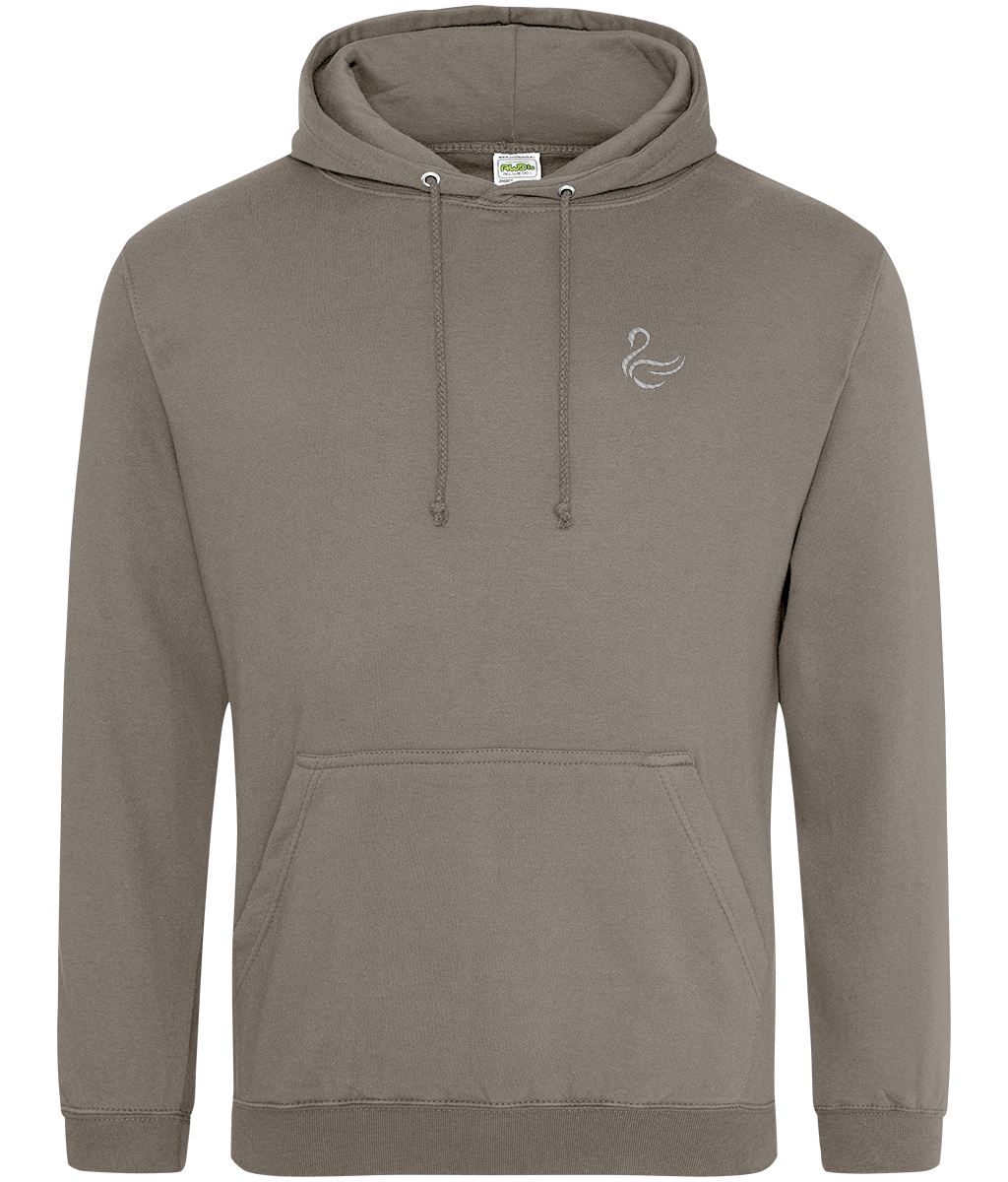 Swansea Swan embroidered Swansea City hoodie in Natural Clay, Legends in Thread