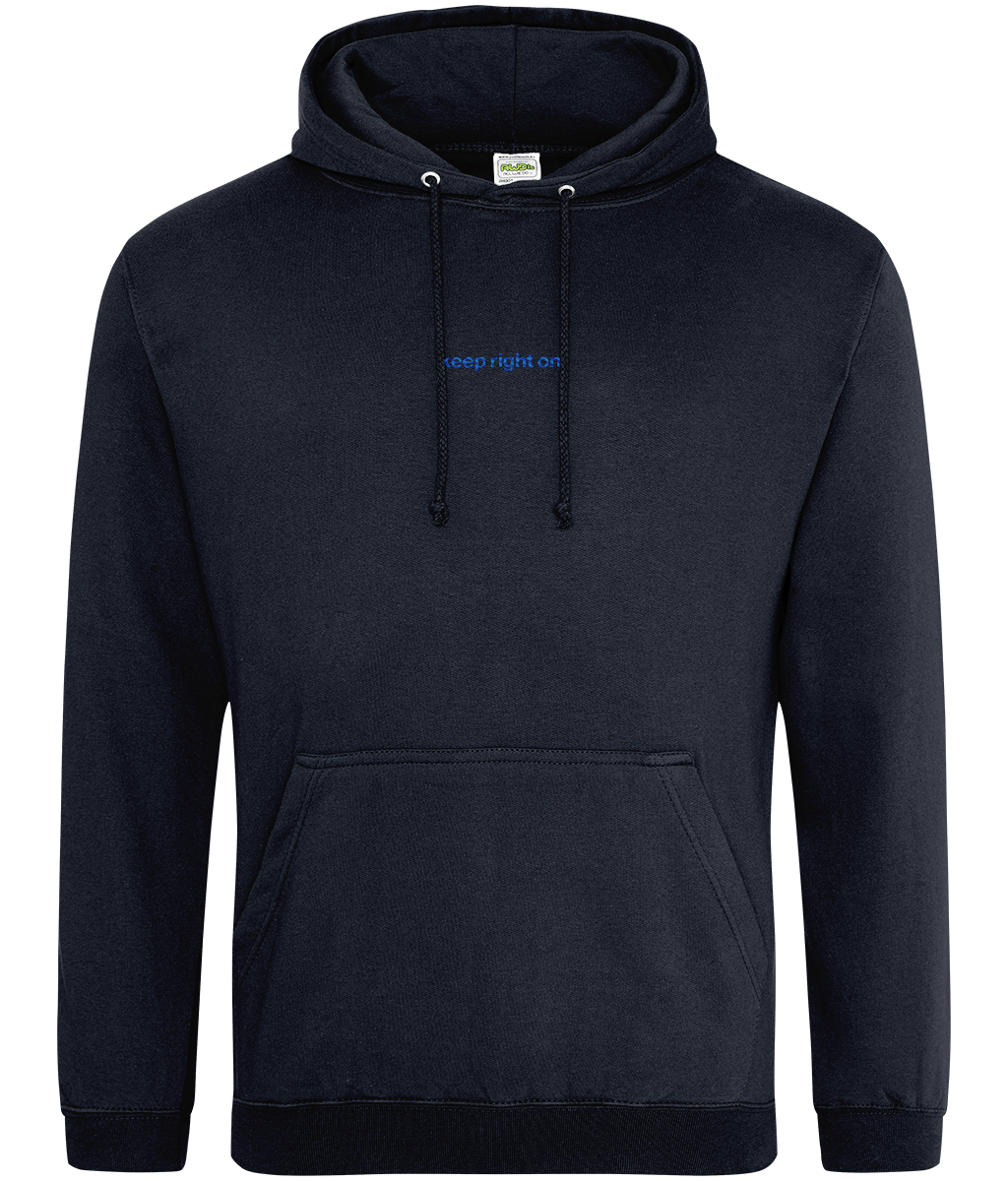 Keep Right On embroidered Birmingham City hoodie, Legends in Thread