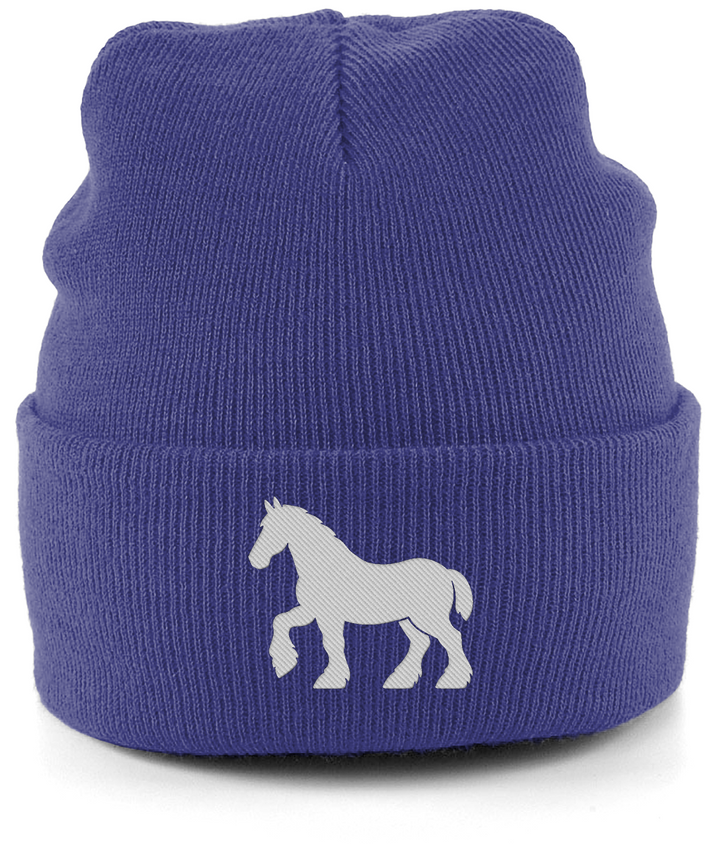 Ipswich Horse embroidered Ipswich Town beanie in Heather Navy, Legends in Thread