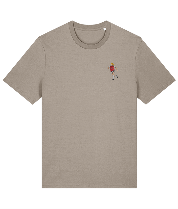 Alessia Russo embroidered Arsenal cotton tee in Desert Dust, Legends in Thread