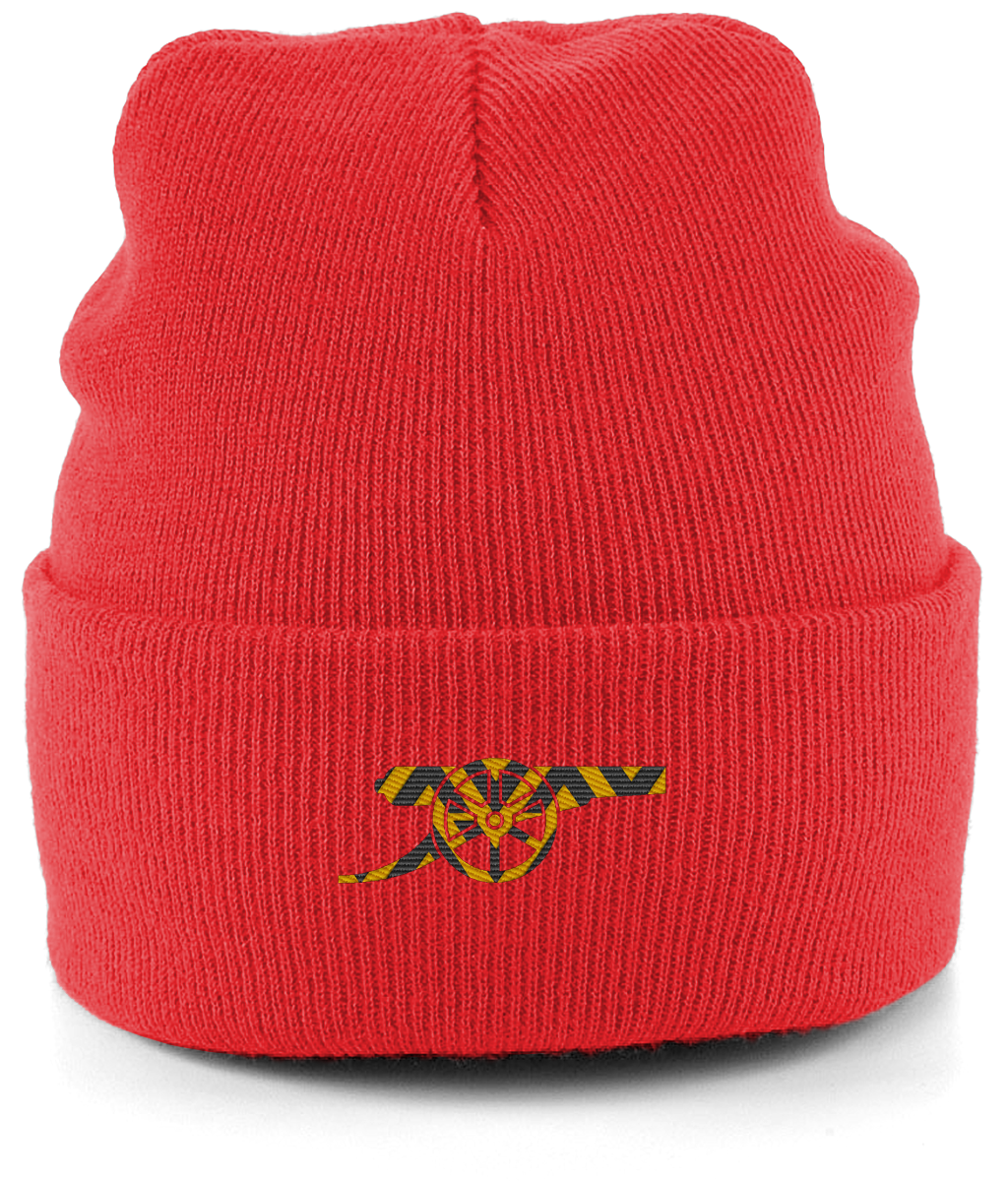 Bruised Banana Beanie in Bright Red, Legends in Thread