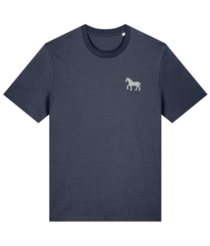 Ipswich Horse embroidered Ipswich Town cotton tee in India Ink Grey, Legends in Thread