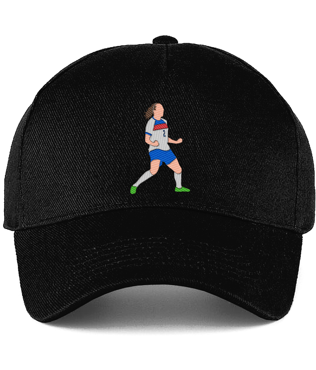 Lucy Bronze Celebration embroidered England Lionesses baseball cap in Black, Legends in Thread