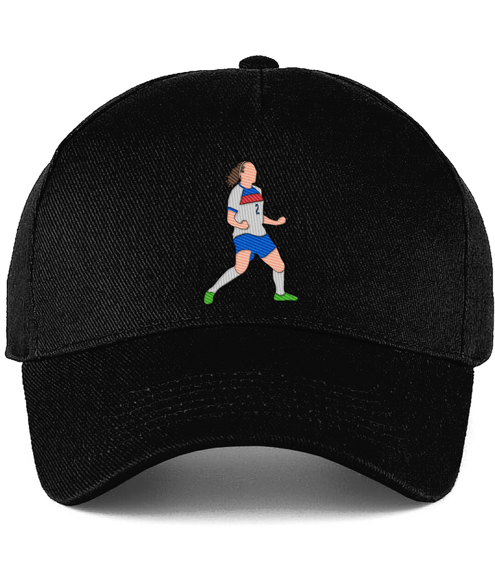 Lucy Bronze Celebration embroidered England Lionesses baseball cap in Black, Legends in Thread