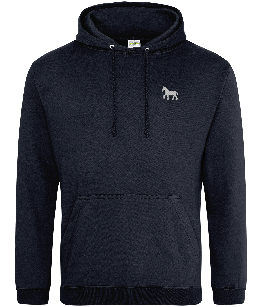 Ipswich Horse embroidered Ipswich Town hoodie in Navy Smoke, Legends in Thread