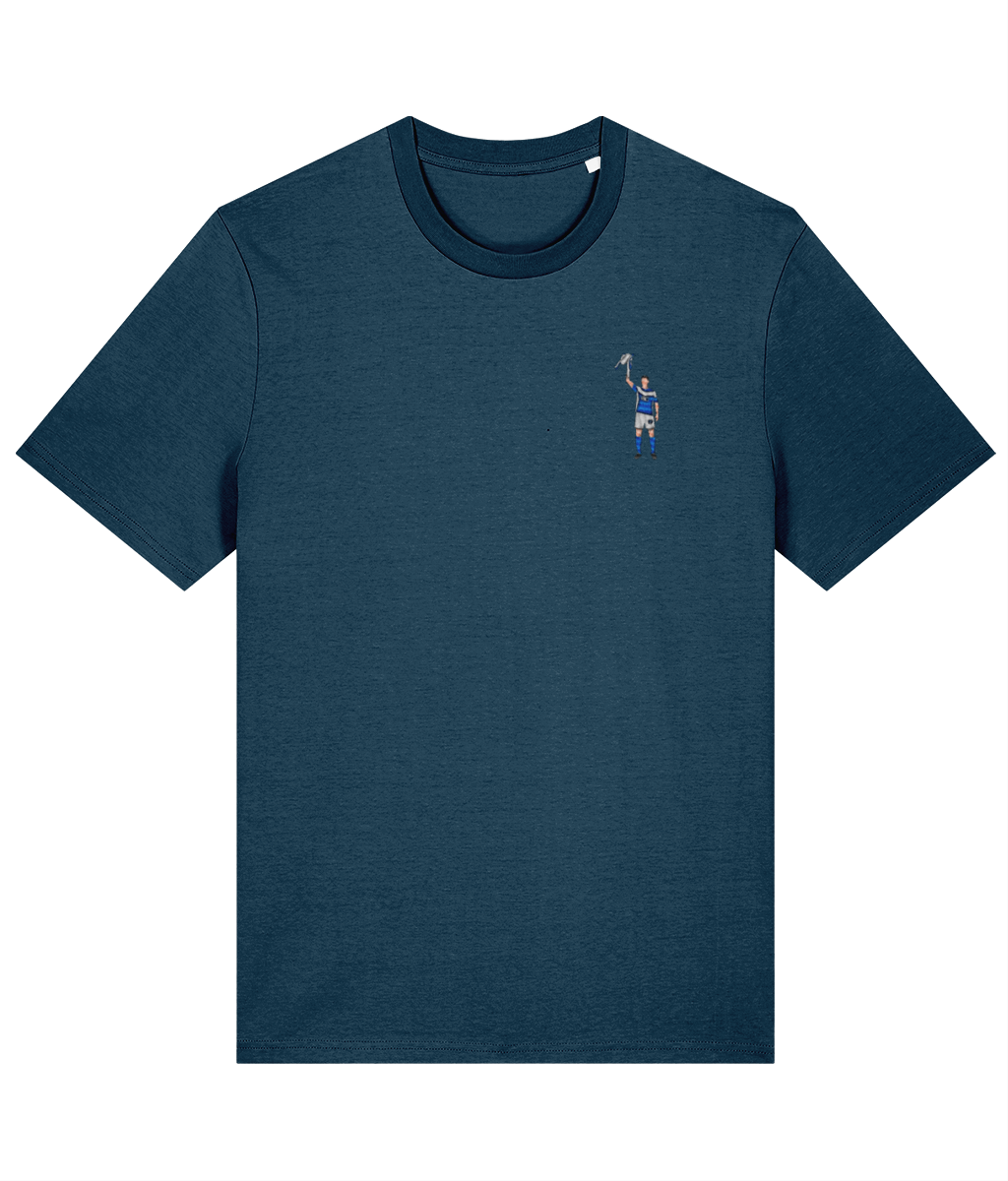Zigic Carling Cup embroidered Birmingham City cotton tee in Deep Teal, Legends in Thread