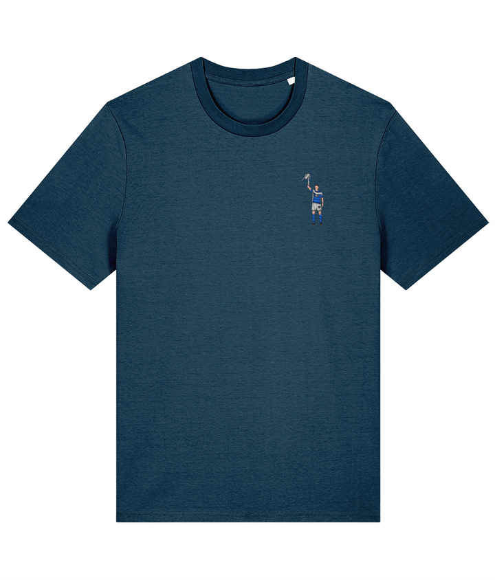 Zigic Carling Cup embroidered Birmingham City cotton tee in Deep Teal, Legends in Thread