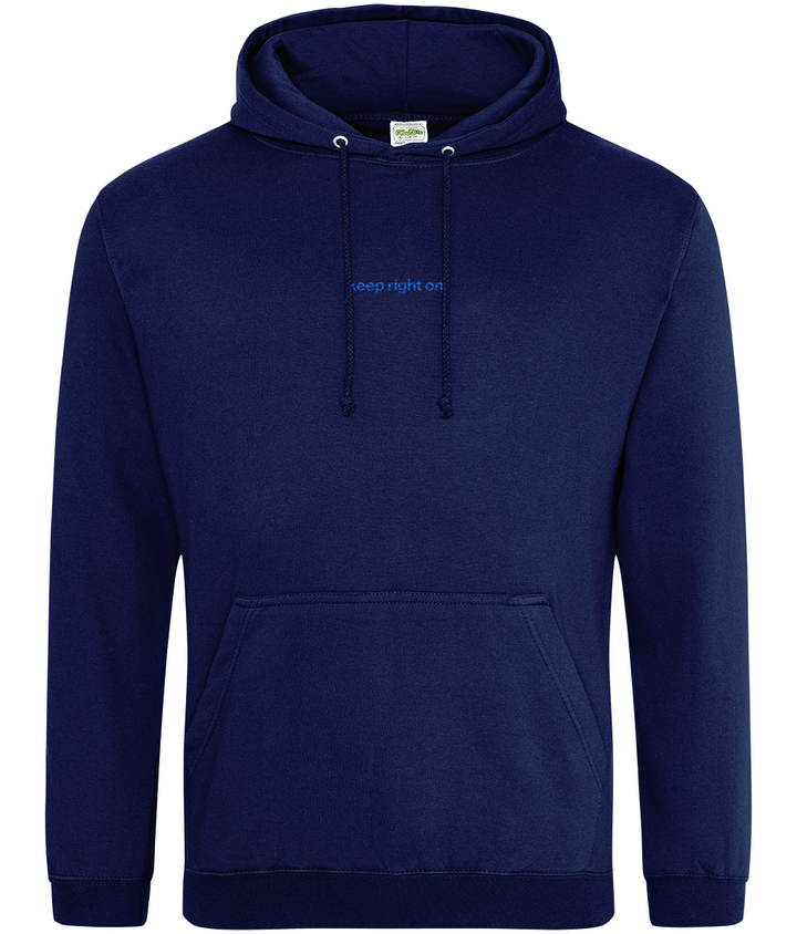 Keep Right On embroidered Birmingham City hoodie, Legends in Thread