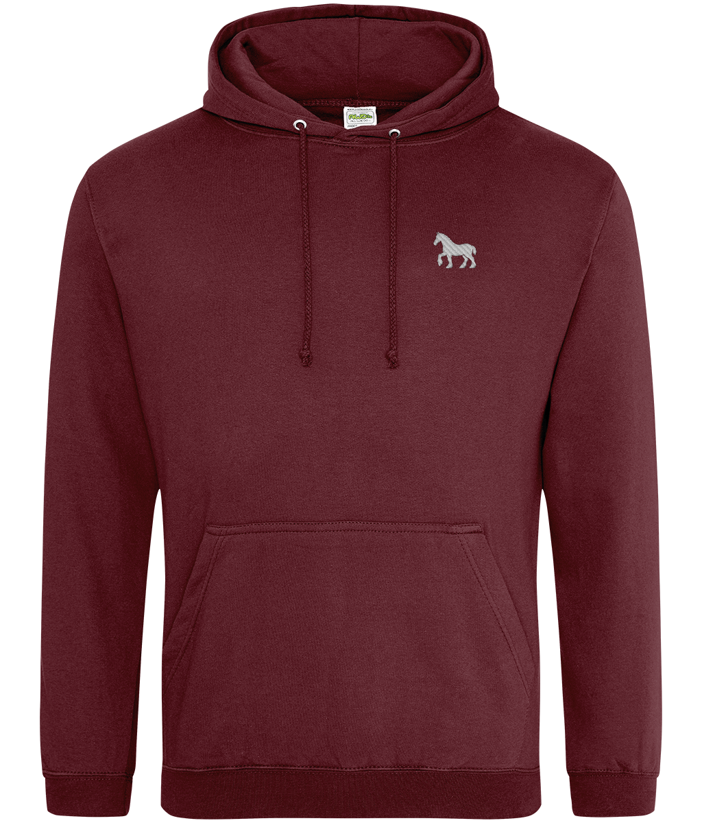 Ipswich Horse embroidered Ipswich Town hoodie in Burgundy, Legends in Thread