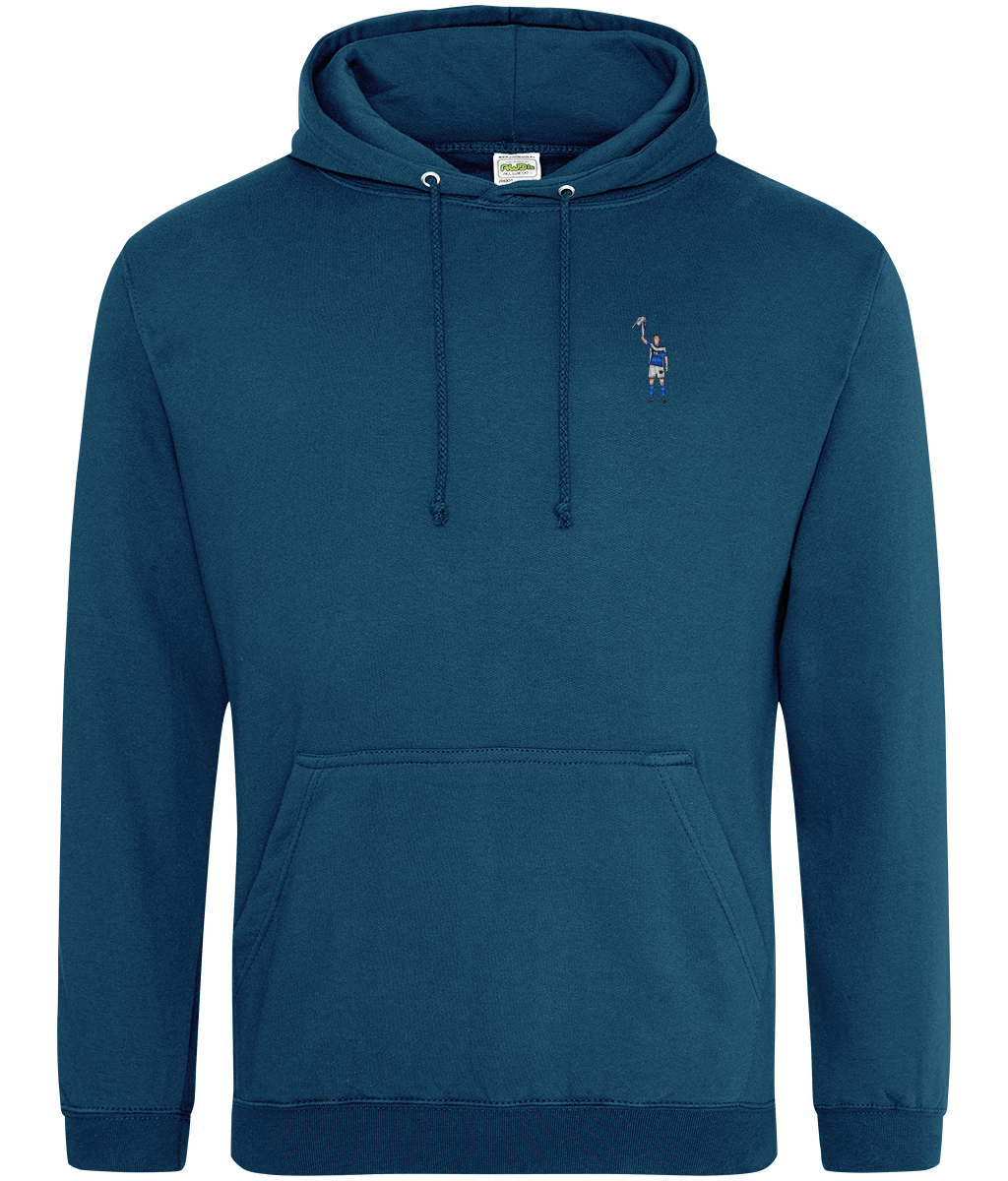 Zigic Carling Cup embroidered Birmingham City hoodie in Deep Sea Blue, Legends in Thread